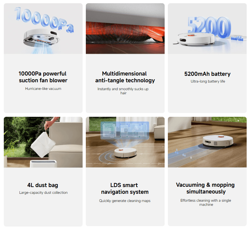 Mi Robot Vacuum Mop H40 - Робот цэвэрлэгч H40 - 4