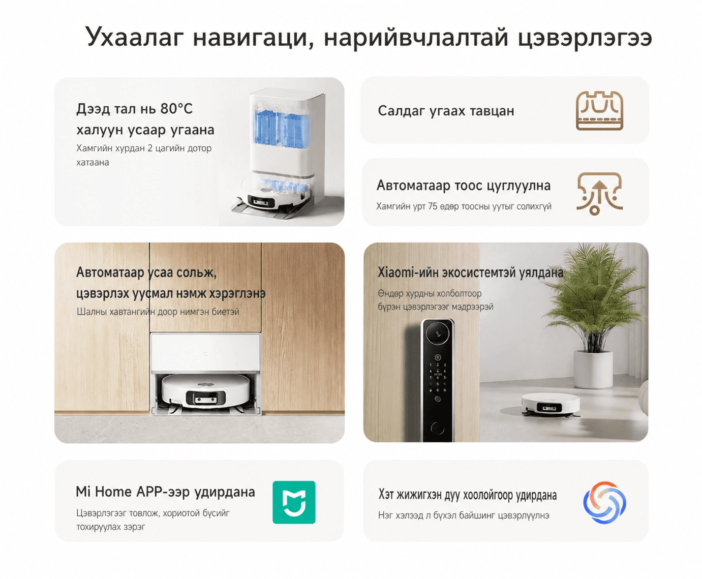 Mi Home Robot Vacuum and Mop 6 pro- Робот цэвэрлэгч 6 pro- 2026 - 5